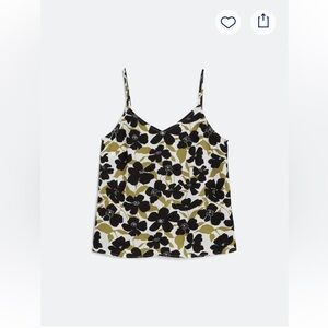 41 Hawthorn Black and Green Floral Camisole